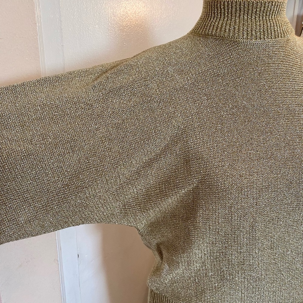 Vintage CACHÉ beautiful, gold sweater like new - Picture 10 of 15